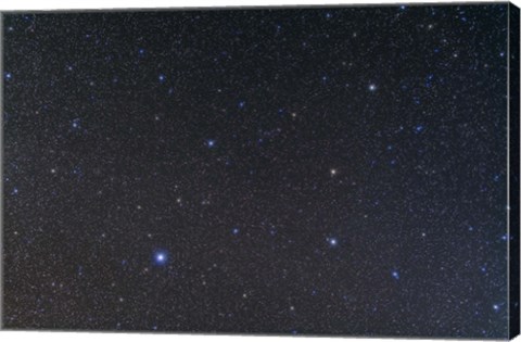 Framed constellation of Virgo Print