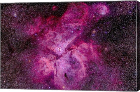 Framed Carina Nebula in the southern sky Print