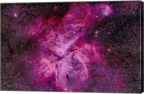 Framed Carina Nebula in the southern sky Print