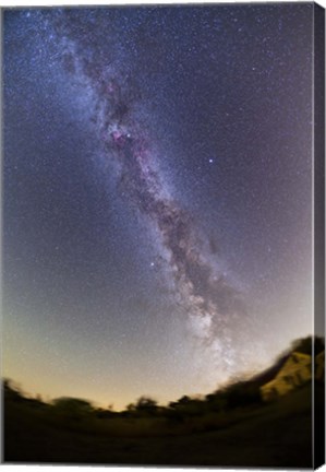 Framed Northern summer/autumn Milky Way from horizon to past the zenith, Alberta, Canada Print