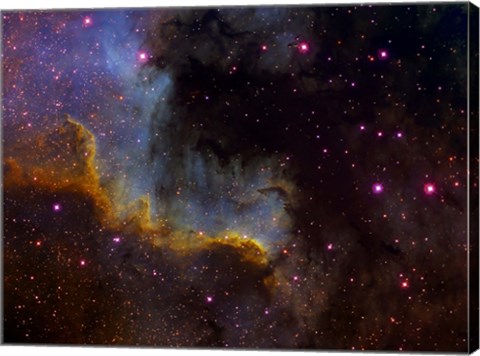 Framed Close-up view of North America nebula Print