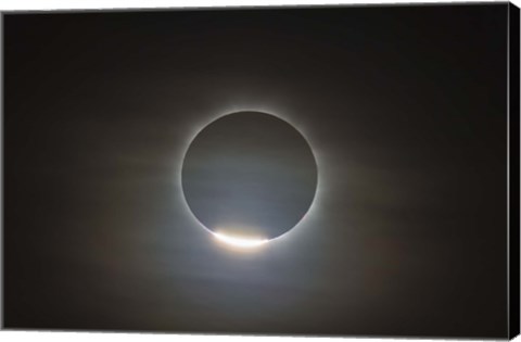 Framed first diamond ring during the total eclipse of the Sun Print