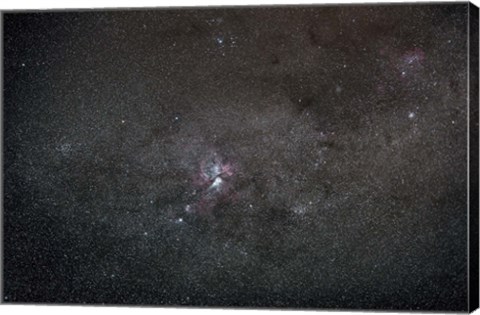 Framed wide field view centered on the Eta Carina Nebula Print