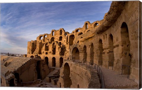 Framed Ancient Roman Amphitheater, El Jem, Tunisia Print