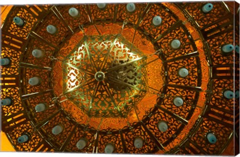 Framed Chandelier, Mosque, Abu-Al-Abbas Mursi, Egypt Print