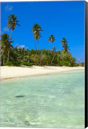 Framed Beach, Desroches Resort, Desroches Island, Seychelles Print