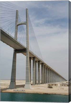 Framed Bridge of Peace, Suez Canal, Egypt Print