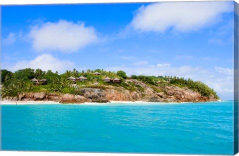 Framed Fregate Island Resort, Seychelles, Africa Print