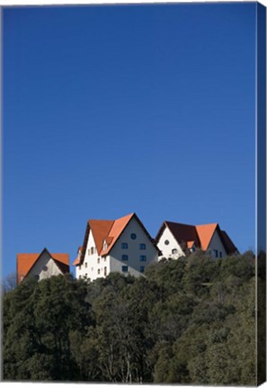 Framed Al-Akhawayn University Buildings, Alpine Resort, Ifrane, Middle Atlas, Morocco Print