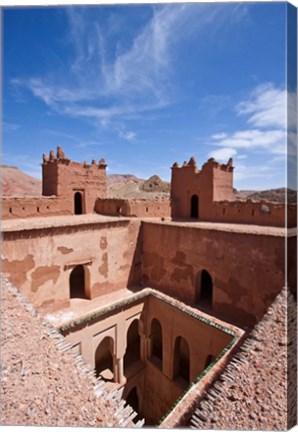 Framed Deserted kasbah on the Road of a Thousand Kasbahs, Tenirhir, Morocco Print