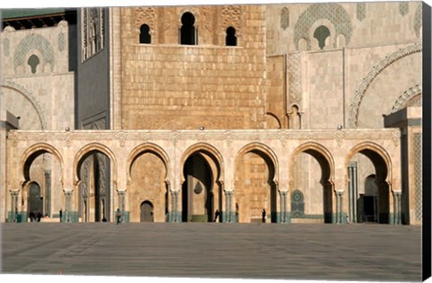 Framed Hassan II Mosque, Casablanca, Morocco, North Africa Print