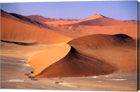 Framed Aerial Scenic, Sossuvlei Dunes, Namibia Print