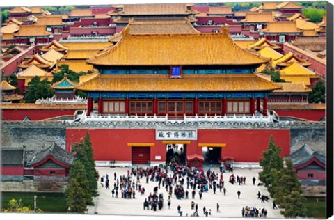 Framed Forbidden City North Gate, Gate of Divine Might, Beijing, China Print