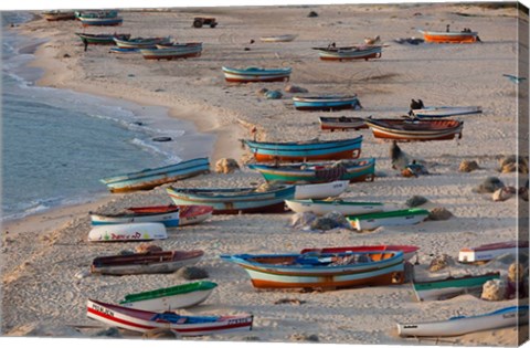 Framed Hammamet waterfront, Cap Bon, Tunisia Print