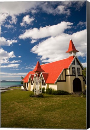 Framed Church, Notre Dame Auxiliaiatrice, Mauritius Print