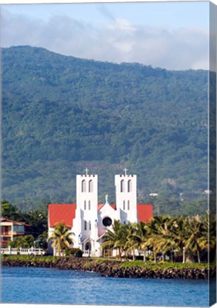 Framed Catholic Church, Apia, Upolo Island, Western Samoa Print