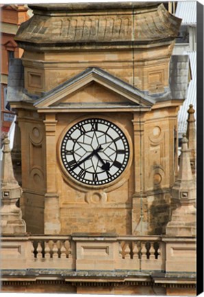 Framed Clock Tower, City Hall, Cape Town, South Africa. Print