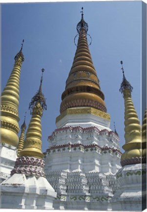 Framed Gold Pagoda Spires of the Golden Temple, China Print