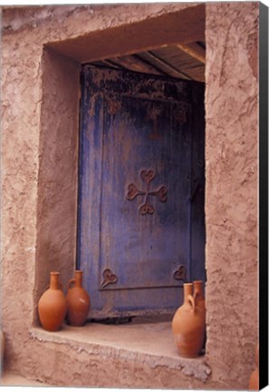 Framed Berber Village Doorway, Morocco Print