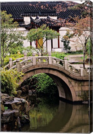 Framed China, Jiangsu, Suzhou, North Temple Pagoda, path Print