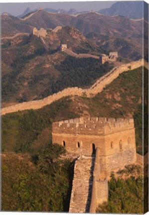 Framed Great Wall at Sunset, Jinshanling, China Print