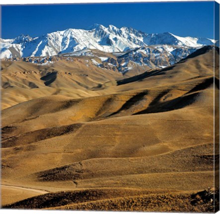 Framed Afghanistan, Bamian Valley, Hindu Kush Mountains Print