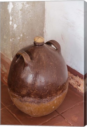 Framed Africa, Mozambique, Island. Earthenware pot at Governors Palace. Print