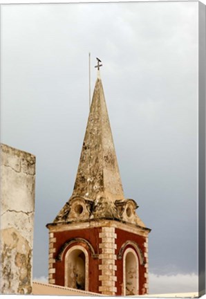 Framed Africa, Mozambique, Island. Steeple at the Governors Palace chapel. Print