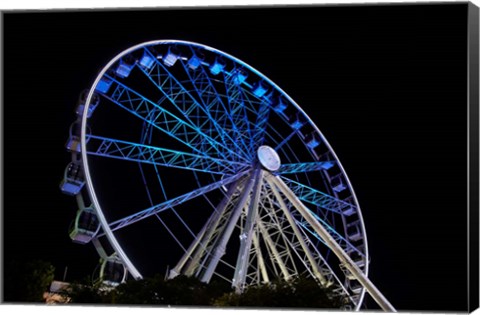 Framed Cape Wheel, Victoria and Alfred Waterfront, Cape Town, South Africa. Print