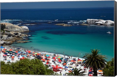 Framed Clifton Beach, Cape Town, South Africa Print