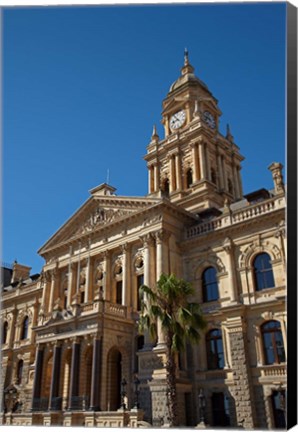 Framed Clock Tower, City Hall (1905), Cape Town, South Africa Print