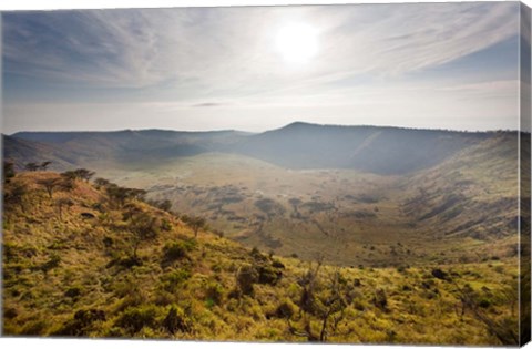 Framed Crater Area, Queen Elizabeth National Park, Uganda Print