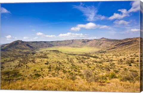 Framed Crater, Queen Elizabeth National Park, Uganda Print