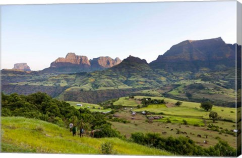 Framed Escarpment of the Semien Mountains, Ethiopia Print