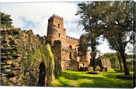 Framed Fasil Ghebbi, Castle, Gonder, East Africa Print