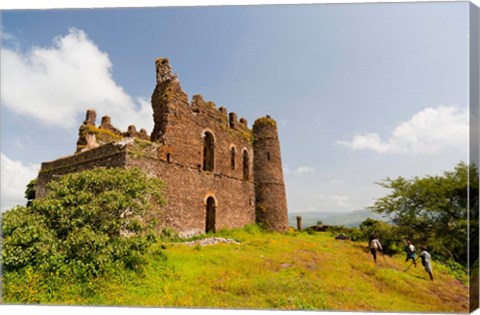 Framed Guzara Castle between Gonder and Lake Tana, Ethiopia Print