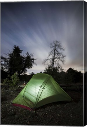 Framed Camping under the clouds and stars in Cleveland National Forest, California Print