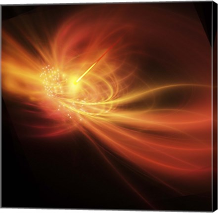 Framed supernova explosion causes a bright gamma ray burst Print