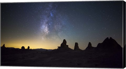 Framed Milky Way over Trona Pinnacles Trona, California Print