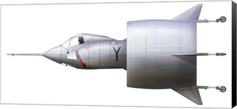 Framed Artist&#39;s concept of the experimental VTOL aircraft Print