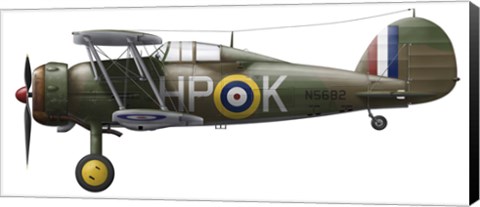 Framed Gloster Gladiator Mk II Print