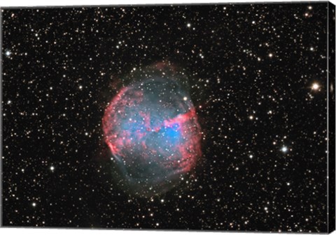 Framed M27 the Dumbbell nebula Print