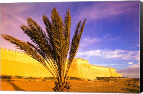 Framed MOROCCO, AGADIR: Ancient Kasbah Fort Walls Print