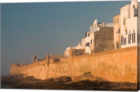 Framed MOROCCO, Atlantic Coast, ESSAOUIRA: Town, Sunset Print