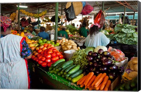 Framed Mercado Municipal, Maputo, Mozambique Print