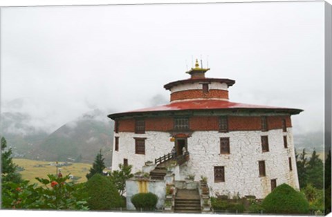 Framed Kichu Lhakhang Dzong, Paro, Bhutan Print