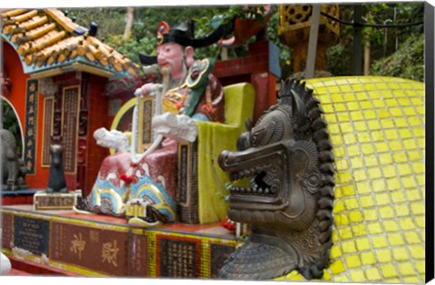 Framed Hong Kong, Goddess of Mercy temple, Repulse Bay Print