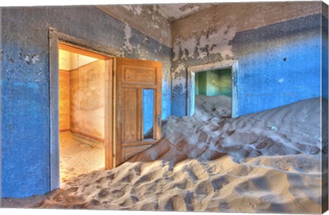 Framed Kolmanskuppe ghost town, Luderitz, Namibia, Africa Print