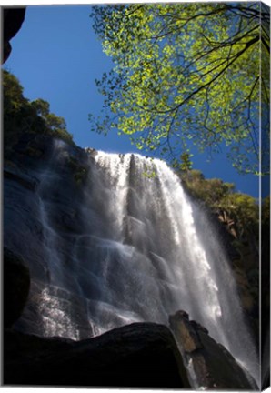 Framed Madonna and Child waterfall, Hogsback, South Africa Print