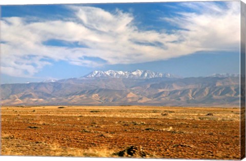 Framed Morocco, Atlas Mountains, landscape Print